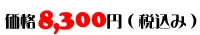 価格：8,300円（税込み）